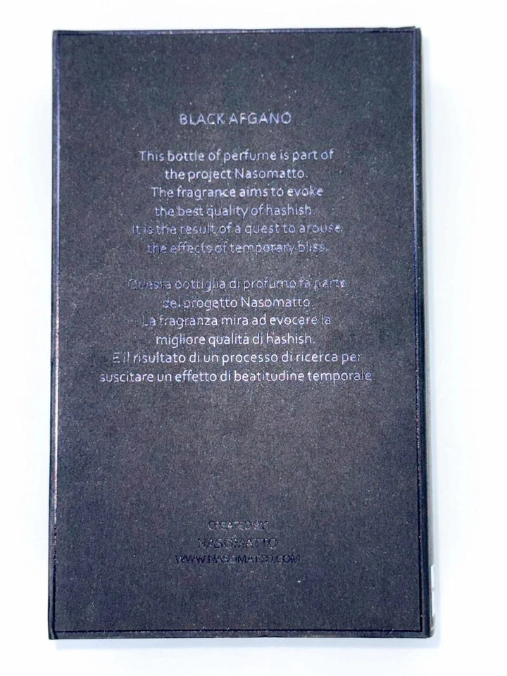 Black Afgano Nasomatto [ sealed master box ] للجنسين