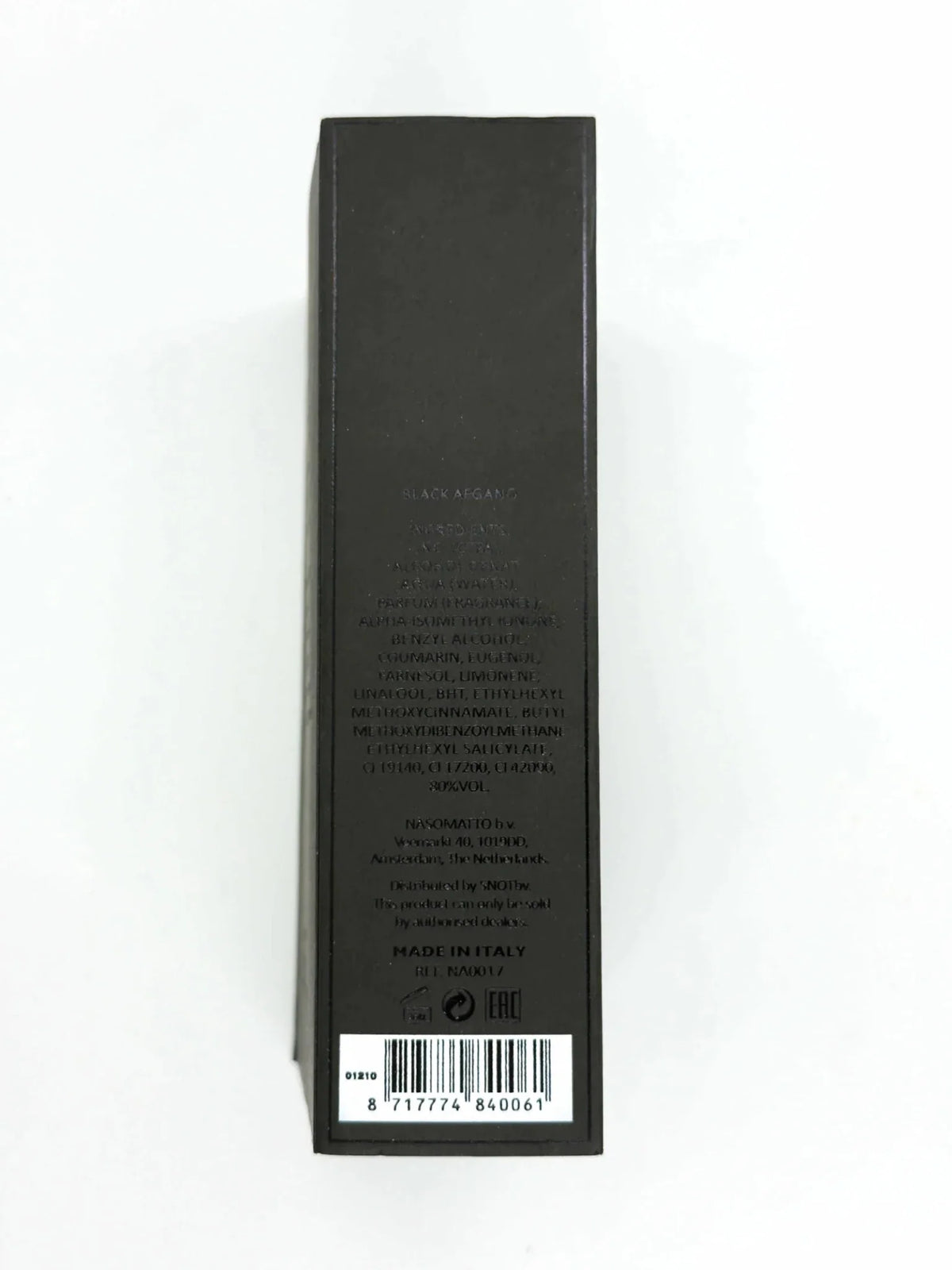 Black Afgano Nasomatto [ sealed master box ] للجنسين