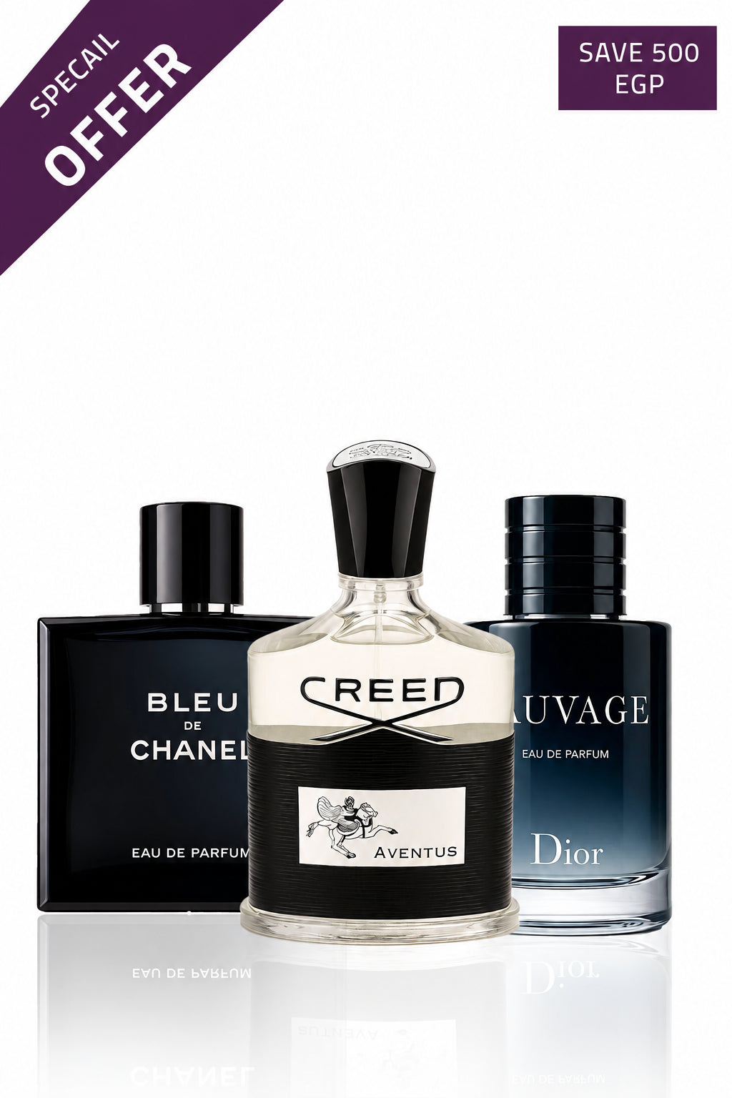 Sauvag + Bleu de chanel + Aventus Creed